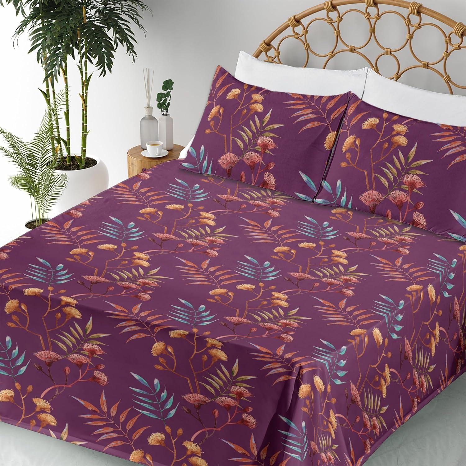 imageAmbesonne Vintage Sheet Set Valentines Day Theme Art with Monochrome Roses Retro Style Ornament Fitted and Flat Sheet with Pillowcases Bedding Accent 4 Piece Set Full Charcoal Grey and WhiteDark Magenta Vermilion