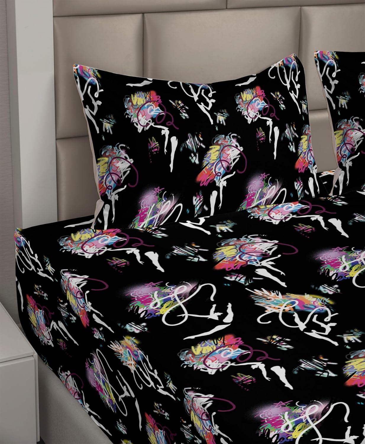 imageAmbesonne Vintage Sheet Set Valentines Day Theme Art with Monochrome Roses Retro Style Ornament Fitted and Flat Sheet with Pillowcases Bedding Accent 4 Piece Set Full Charcoal Grey and WhiteCharcoal Grey and Multicolor