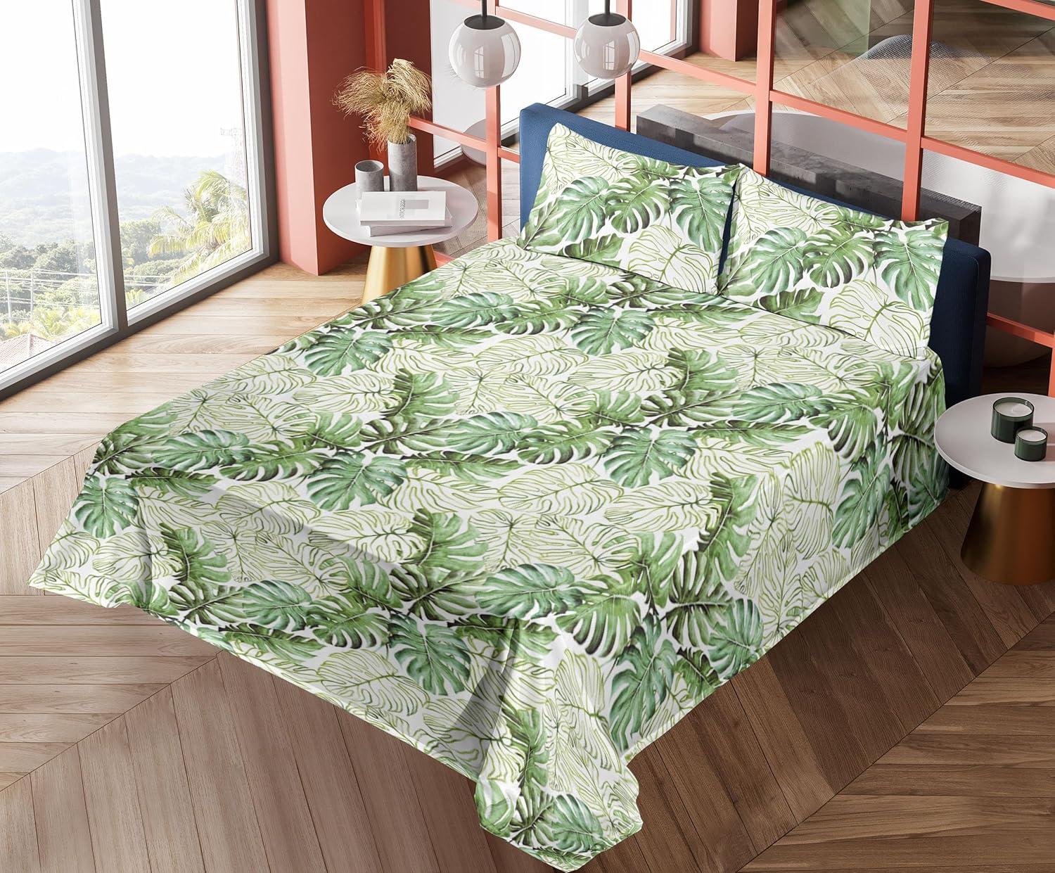imageAmbesonne Vintage Sheet Set Valentines Day Theme Art with Monochrome Roses Retro Style Ornament Fitted and Flat Sheet with Pillowcases Bedding Accent 4 Piece Set Full Charcoal Grey and WhitePale Reseda Green White