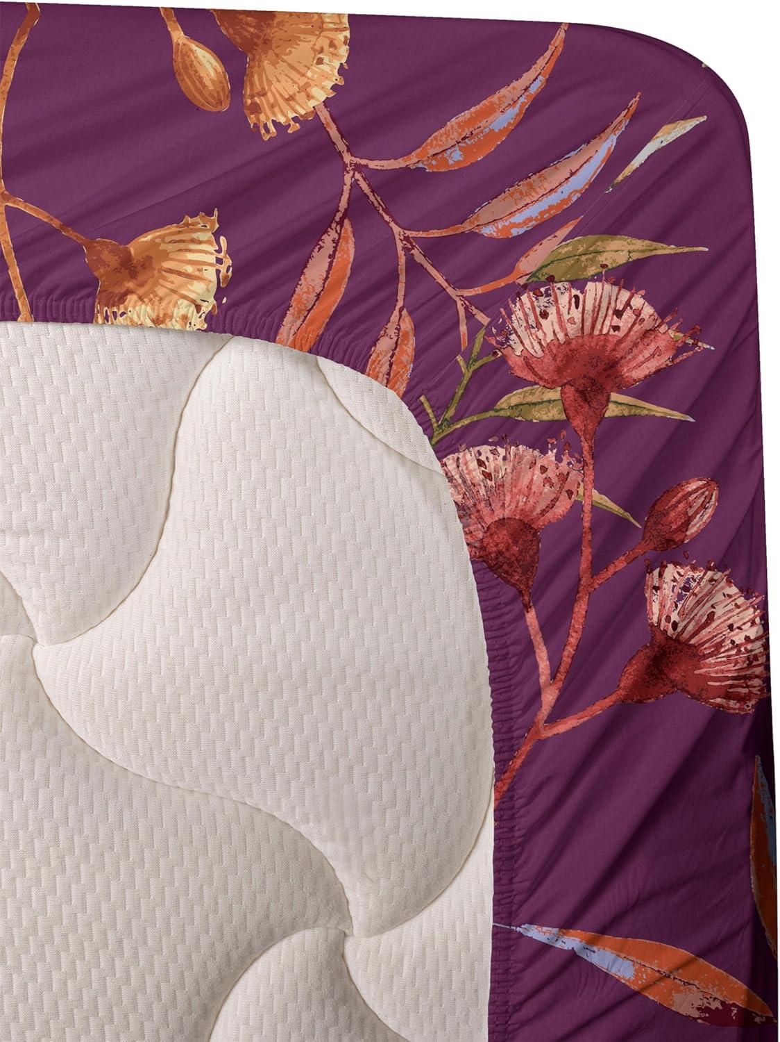 imageAmbesonne Vintage Sheet Set Valentines Day Theme Art with Monochrome Roses Retro Style Ornament Fitted and Flat Sheet with Pillowcases Bedding Accent 4 Piece Set Full Charcoal Grey and WhiteDark Magenta Vermilion