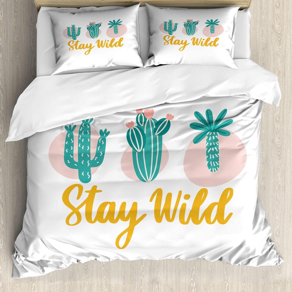 imageAmbesonne Heart Duvet Cover Set Scribble Drawing Romantic Shape Valentines Day Jumble Lines Minimalist Print Decorative 3 Piece Bedding Set with 2 Pillow Shams Queen Size Vermilion WhiteTeal Apricot and Rose