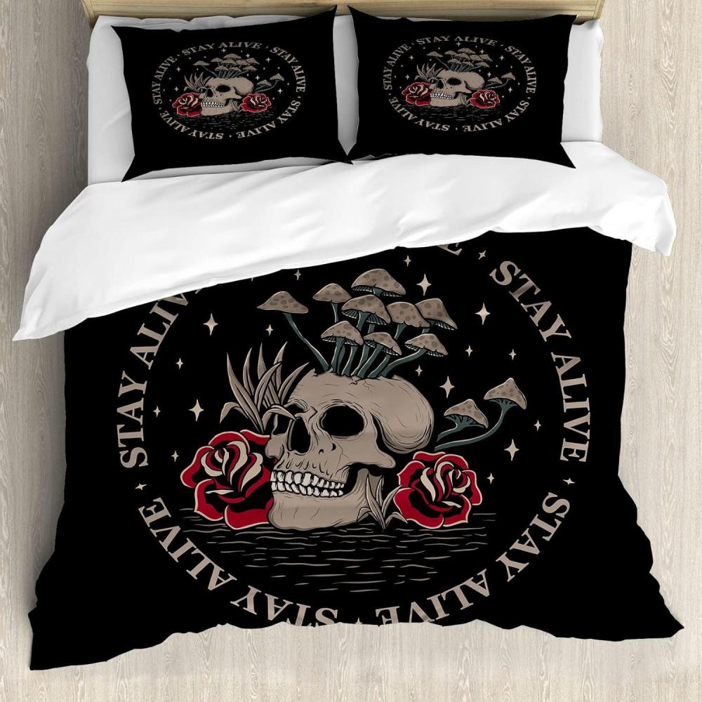 imageAmbesonne Heart Duvet Cover Set Scribble Drawing Romantic Shape Valentines Day Jumble Lines Minimalist Print Decorative 3 Piece Bedding Set with 2 Pillow Shams Queen Size Vermilion WhiteCharcoal Grey Tan