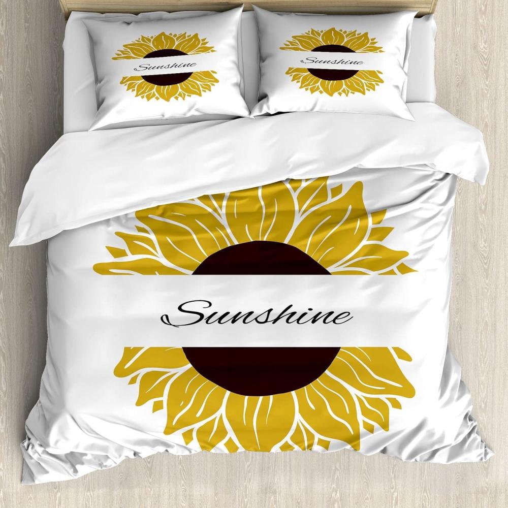 imageAmbesonne Heart Duvet Cover Set Scribble Drawing Romantic Shape Valentines Day Jumble Lines Minimalist Print Decorative 3 Piece Bedding Set with 2 Pillow Shams Queen Size Vermilion WhiteEarth Yellow Dark Brown