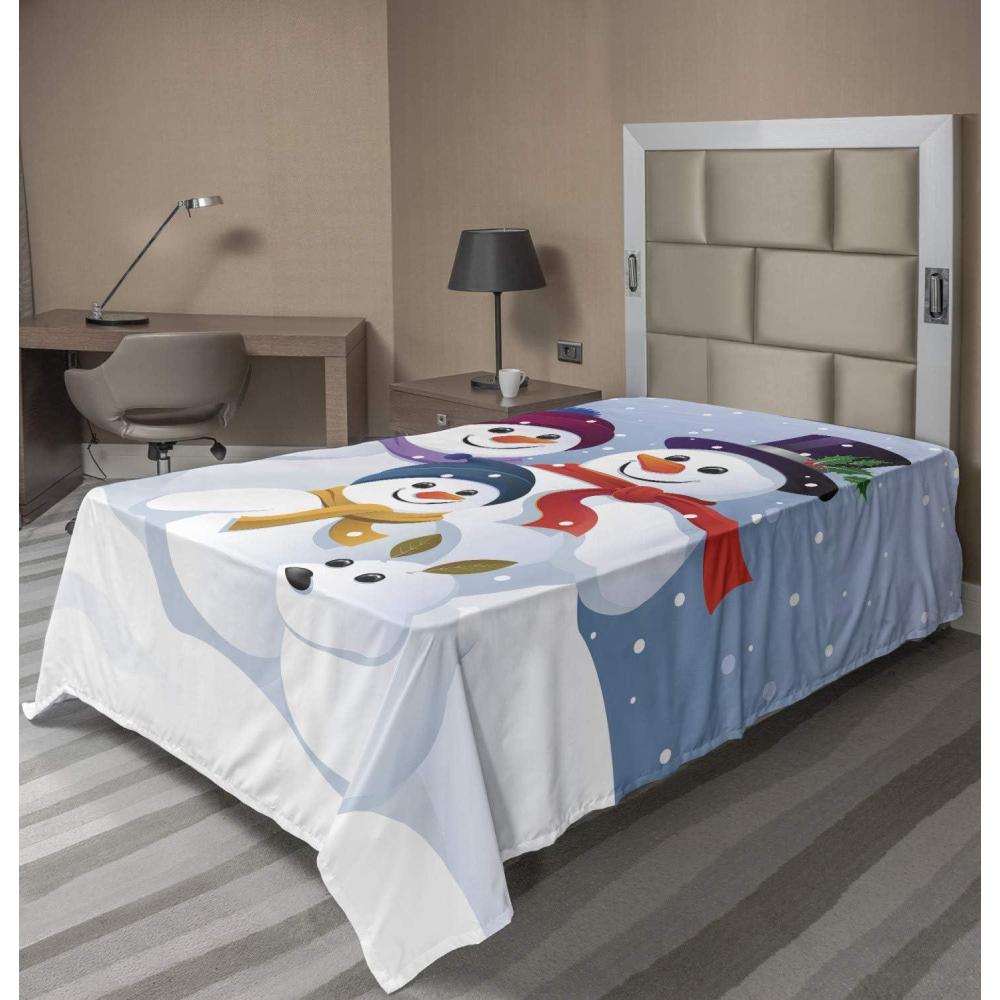 imageAmbesonne Horror Flat Sheet Splashes of Blood Grunge Style Bloodstain Horror Scary Zombie Halloween Themed Print Soft Comfortable Top Sheet Decorative Bedding 1 Piece Queen Size White RedRed White