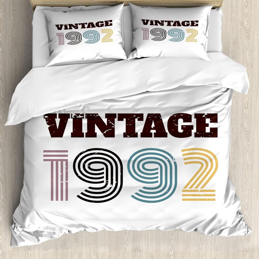 imageAmbesonne Love Duvet Cover Set Rounded Style Words with Hippie Retro Effect Romance Valentines Day 70s 80s Decorative 3 Piece Bedding Set with 2 Pillow Shams Queen Size Vermilion Pink WhiteDark Brown and Multicolor