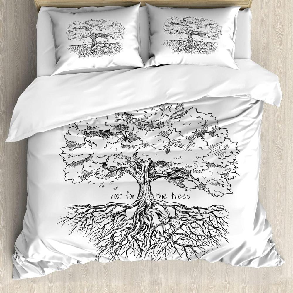 imageAmbesonne Love Duvet Cover Set Rounded Style Words with Hippie Retro Effect Romance Valentines Day 70s 80s Decorative 3 Piece Bedding Set with 2 Pillow Shams Queen Size Vermilion Pink WhiteGrey White and Charcoal