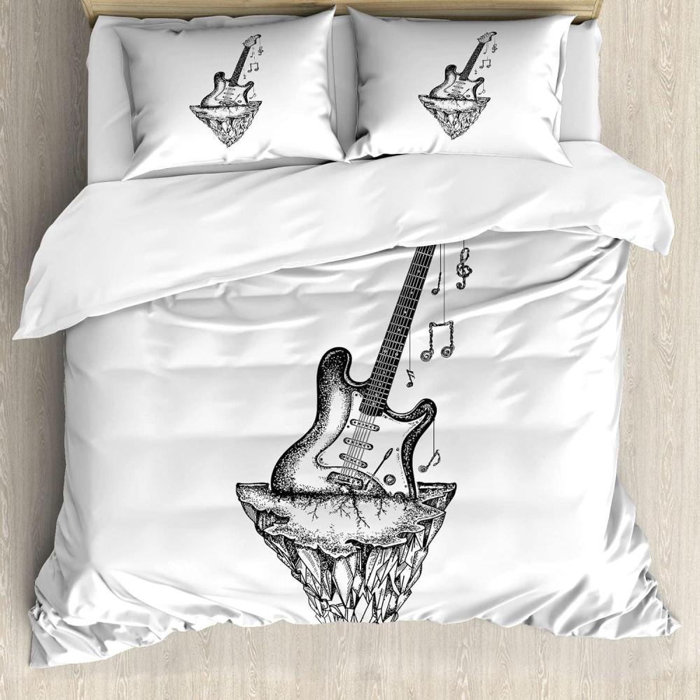 imageAmbesonne Love Duvet Cover Set Rounded Style Words with Hippie Retro Effect Romance Valentines Day 70s 80s Decorative 3 Piece Bedding Set with 2 Pillow Shams Queen Size Vermilion Pink WhiteCharcoal Grey and White