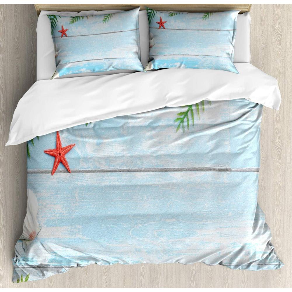 imageAmbesonne Love Duvet Cover Sets Cartoon Birds is Sitting on a Branch Bee Smiling Loving Valentine Bedding Set with 2 Duvet Covers amp 4 Pillowcases 2 Pack Queen Size Pale Pink Beige TaupePale Blue Green Amber