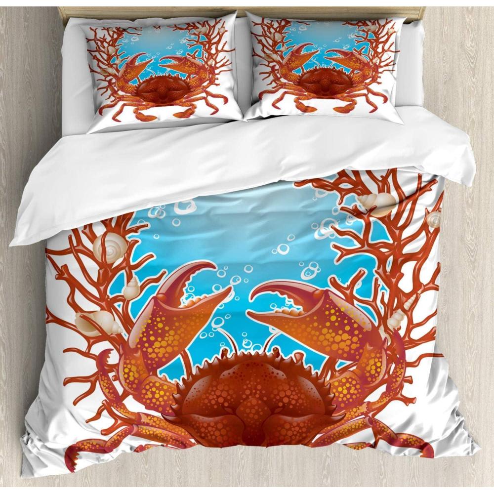 imageAmbesonne Love Duvet Cover Sets Cartoon Birds is Sitting on a Branch Bee Smiling Loving Valentine Bedding Set with 2 Duvet Covers amp 4 Pillowcases 2 Pack Queen Size Pale Pink Beige TaupeDark Orange Burgundy