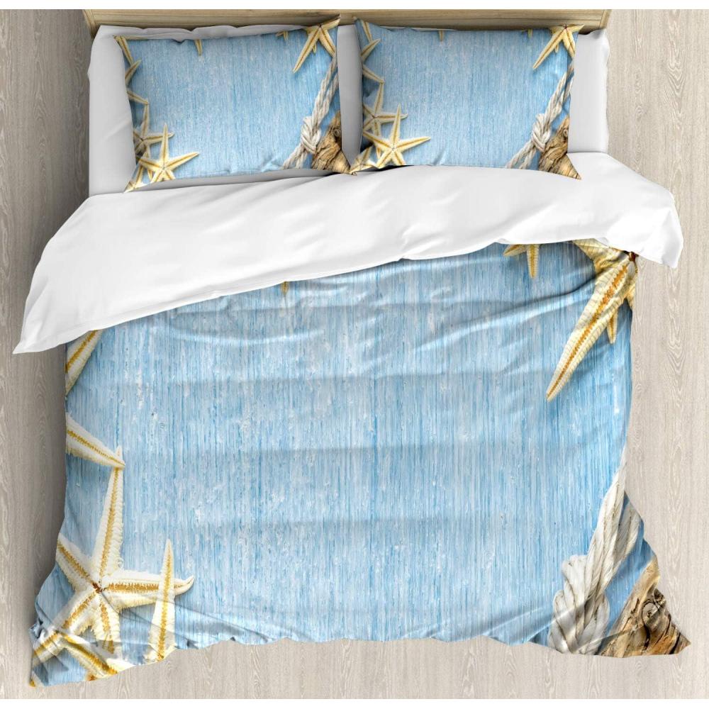 imageAmbesonne Love Duvet Cover Sets Cartoon Birds is Sitting on a Branch Bee Smiling Loving Valentine Bedding Set with 2 Duvet Covers amp 4 Pillowcases 2 Pack Queen Size Pale Pink Beige TaupePale Blue Ivory