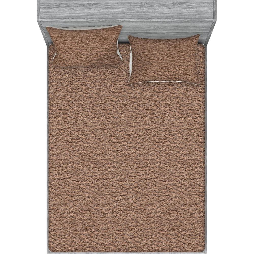 imageAmbesonne Romantic Fitted Sheet amp Pillow Sham Set Valentines Day Kiss Love Me and You Lettering with Blooming Flowers Decorative Printed 3 Piece Bedding Decor Set Full Pastel Pink Grey EggshellEcru Brown and Charcoal Grey