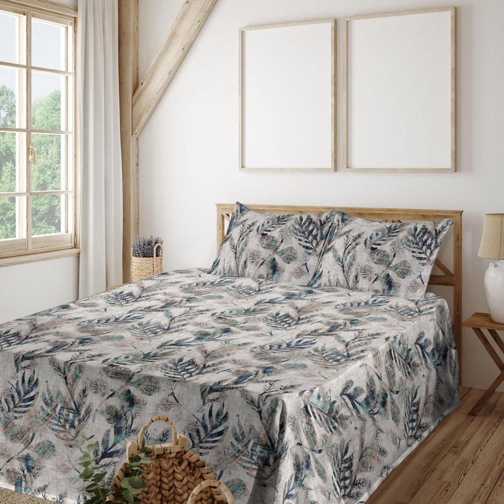 imageAmbesonne Rose Sheet Set Romantic Blurry Style Effect of English Garden Petals Valentines Themed Fitted and Flat Sheet with Pillowcases Bedding Accent 4 Piece Set Full Dark Pink Emerald DustWarm Taupe Teal and Blue