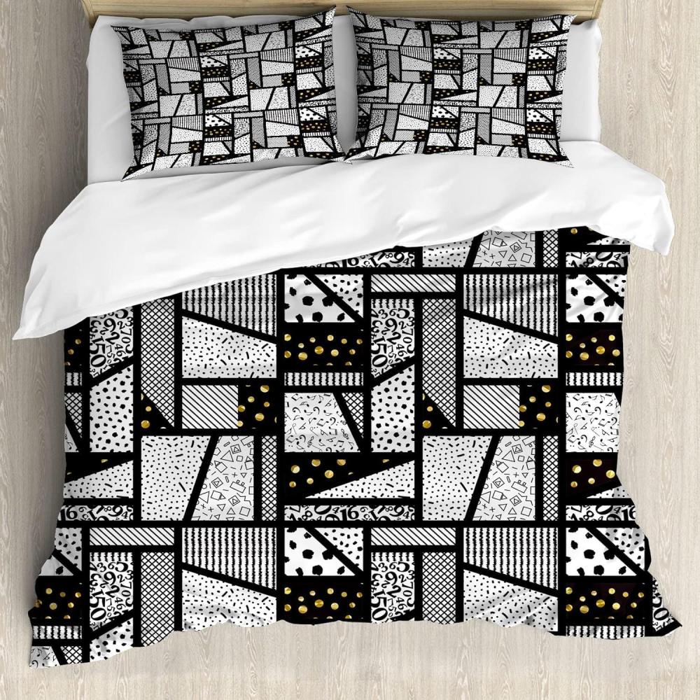 imageAmbesonne Valentine Duvet Cover Set Funny Concept Cartoon Panda Bears and Hearts with Faces Illustration Decorative 3 Piece Bedding Set with 2 Pillow Shams Queen Size Blue Violet Dark PinkCharcoal Grey and Beige