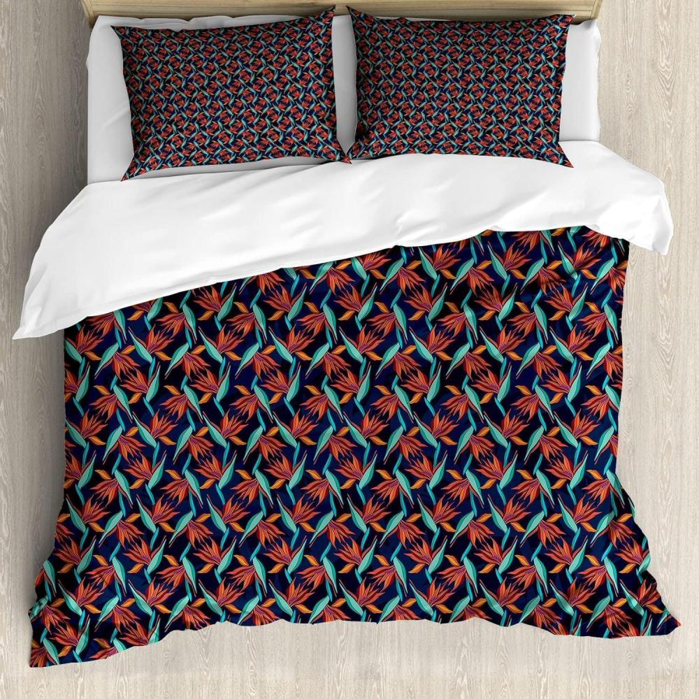 imageAmbesonne Valentine Duvet Cover Set Grunge Style Abstract Modern Art Hearts Stripes Circles Splashes Decorative 3 Piece Bedding Set with 2 Pillow Shams Queen Size Orange Hot Pink and RoseBurnt Sienna and Seafoam