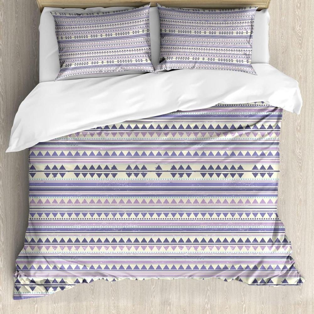 imageAmbesonne Valentine Duvet Cover Set Grunge Style Abstract Modern Art Hearts Stripes Circles Splashes Decorative 3 Piece Bedding Set with 2 Pillow Shams Queen Size Orange Hot Pink and RoseCeil Blue Pale Yellow