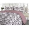 Ambesonne Floral Duvet Cover Set, Roses for Valentine Love Team Holiday Celebration Botanical Artwork on Hue Back, Reversible 3 Piece Bedding Set with 2 Pillow Shams, Queen, Dimgray Blush(Dark Taupe Grey White)