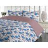 Ambesonne Floral Duvet Cover Set, Roses for Valentine Love Team Holiday Celebration Botanical Artwork on Hue Back, Reversible 3 Piece Bedding Set with 2 Pillow Shams, Queen, Dimgray Blush(Sky Blue Eggplant White)
