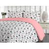 Ambesonne Floral Duvet Cover Set, Roses for Valentine Love Team Holiday Celebration Botanical Artwork on Hue Back, Reversible 3 Piece Bedding Set with 2 Pillow Shams, Queen, Dimgray Blush(Rose Dark Grey and White)