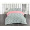 Ambesonne Floral Duvet Cover Set, Roses for Valentine Love Team Holiday Celebration Botanical Artwork on Hue Back, Reversible 3 Piece Bedding Set with 2 Pillow Shams, Queen, Dimgray Blush(Pale Blue and Rose)