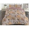 Ambesonne Floral Duvet Cover Set, Roses for Valentine Love Team Holiday Celebration Botanical Artwork on Hue Back, Reversible 3 Piece Bedding Set with 2 Pillow Shams, Queen, Dimgray Blush(Purple Grey and Amber)