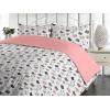 Ambesonne Floral Duvet Cover Set, Roses for Valentine Love Team Holiday Celebration Botanical Artwork on Hue Back, Reversible 3 Piece Bedding Set with 2 Pillow Shams, Queen, Dimgray Blush(Rose Dark Grey and White)