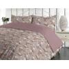 Ambesonne Floral Duvet Cover Set, Roses for Valentine Love Team Holiday Celebration Botanical Artwork on Hue Back, Reversible 3 Piece Bedding Set with 2 Pillow Shams, Queen, Dimgray Blush(Green Brown White Coral)