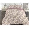 Ambesonne Floral Duvet Cover Set, Roses for Valentine Love Team Holiday Celebration Botanical Artwork on Hue Back, Reversible 3 Piece Bedding Set with 2 Pillow Shams, Queen, Dimgray Blush(Pale Purpleblue Blush)