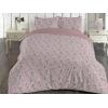 Ambesonne Floral Duvet Cover Set, Roses for Valentine Love Team Holiday Celebration Botanical Artwork on Hue Back, Reversible 3 Piece Bedding Set with 2 Pillow Shams, Queen, Dimgray Blush(Dimgray Blush)