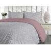 Ambesonne Floral Duvet Cover Set, Roses for Valentine Love Team Holiday Celebration Botanical Artwork on Hue Back, Reversible 3 Piece Bedding Set with 2 Pillow Shams, Queen, Dimgray Blush(Taupe Grey and Sea Blue)