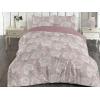 Ambesonne Floral Duvet Cover Set, Roses for Valentine Love Team Holiday Celebration Botanical Artwork on Hue Back, Reversible 3 Piece Bedding Set with 2 Pillow Shams, Queen, Dimgray Blush(Pale Purpleblue and Eggshell)