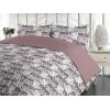 Ambesonne Floral Duvet Cover Set, Roses for Valentine Love Team Holiday Celebration Botanical Artwork on Hue Back, Reversible 3 Piece Bedding Set with 2 Pillow Shams, Queen, Dimgray Blush(Dark Taupe Grey White)