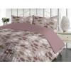 Ambesonne Floral Duvet Cover Set, Roses for Valentine Love Team Holiday Celebration Botanical Artwork on Hue Back, Reversible 3 Piece Bedding Set with 2 Pillow Shams, Queen, Dimgray Blush(Pale Purpleblue Burgundy)
