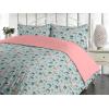 Ambesonne Floral Duvet Cover Set, Roses for Valentine Love Team Holiday Celebration Botanical Artwork on Hue Back, Reversible 3 Piece Bedding Set with 2 Pillow Shams, Queen, Dimgray Blush(Pale Blue and Rose)