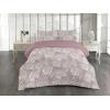 Ambesonne Floral Duvet Cover Set, Roses for Valentine Love Team Holiday Celebration Botanical Artwork on Hue Back, Reversible 3 Piece Bedding Set with 2 Pillow Shams, Queen, Dimgray Blush(Pale Purpleblue and Eggshell)