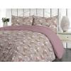 Ambesonne Floral Duvet Cover Set, Roses for Valentine Love Team Holiday Celebration Botanical Artwork on Hue Back, Reversible 3 Piece Bedding Set with 2 Pillow Shams, Queen, Dimgray Blush(Green Brown White Coral)
