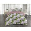 Ambesonne Floral Duvet Cover Set, Roses for Valentine Love Team Holiday Celebration Botanical Artwork on Hue Back, Reversible 3 Piece Bedding Set with 2 Pillow Shams, Queen, Dimgray Blush(Fern Green Pale Grey)
