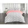 Ambesonne Floral Duvet Cover Set, Roses for Valentine Love Team Holiday Celebration Botanical Artwork on Hue Back, Reversible 3 Piece Bedding Set with 2 Pillow Shams, Queen, Dimgray Blush(Rose Dark Grey and White)