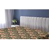 Ambesonne Floral Fitted Sheet, Roses for Valentine Love Team Holiday Celebration Botanical Artwork on Hue Back, Decorative Soft Fabric Bedding All-Round Elastic Pocket, Queen Size, Dimgray Blush(Pale Salmon Army Green)