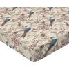 Ambesonne Floral Fitted Sheet, Roses for Valentine Love Team Holiday Celebration Botanical Artwork on Hue Back, Decorative Soft Fabric Bedding All-Round Elastic Pocket, Queen Size, Dimgray Blush(Petrol Blue Pale Rose)