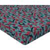 Ambesonne Floral Fitted Sheet, Roses for Valentine Love Team Holiday Celebration Botanical Artwork on Hue Back, Decorative Soft Fabric Bedding All-Round Elastic Pocket, Queen Size, Dimgray Blush(Cadet Blue Dark Pink)