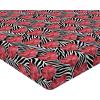 Ambesonne Floral Fitted Sheet, Roses for Valentine Love Team Holiday Celebration Botanical Artwork on Hue Back, Decorative Soft Fabric Bedding All-Round Elastic Pocket, Queen Size, Dimgray Blush(Coral Charcoal Grey)