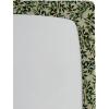 Ambesonne Floral Fitted Sheet, Roses for Valentine Love Team Holiday Celebration Botanical Artwork on Hue Back, Decorative Soft Fabric Bedding All-Round Elastic Pocket, Queen Size, Dimgray Blush(Pale Green and Hunter Green)