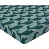 Ambesonne Floral Fitted Sheet, Roses for Valentine Love Team Holiday Celebration Botanical Artwork on Hue Back, Decorative Soft Fabric Bedding All-Round Elastic Pocket, Queen Size, Dimgray Blush(Hunter Green and Cadet Blue)