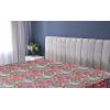 Ambesonne Floral Fitted Sheet, Roses for Valentine Love Team Holiday Celebration Botanical Artwork on Hue Back, Decorative Soft Fabric Bedding All-Round Elastic Pocket, Queen Size, Dimgray Blush(Dark Coral Green)