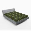 Ambesonne Floral Fitted Sheet, Roses for Valentine Love Team Holiday Celebration Botanical Artwork on Hue Back, Decorative Soft Fabric Bedding All-Round Elastic Pocket, Queen Size, Dimgray Blush(Reseda Green and Brown)