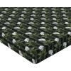 Ambesonne Floral Fitted Sheet, Roses for Valentine Love Team Holiday Celebration Botanical Artwork on Hue Back, Decorative Soft Fabric Bedding All-Round Elastic Pocket, Queen Size, Dimgray Blush(White and Army Green)