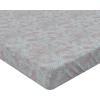 Ambesonne Floral Fitted Sheet, Roses for Valentine Love Team Holiday Celebration Botanical Artwork on Hue Back, Decorative Soft Fabric Bedding All-Round Elastic Pocket, Queen Size, Dimgray Blush(Taupe Grey and Sea Blue)