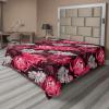 Pink Dark Maroon and Grey
