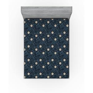 Ambesonne Floral Fitted Sheet, Roses for Valentine Love Team Holiday Celebration Botanical Artwork on Hue Back, Decorative Soft Fabric Bedding All-Round Elastic Pocket, Queen Size, Dimgray Blush(Pale Mustard and Dark Grey)
