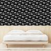 Ambesonne Abstract Peel & Stick Wallpaper for Home, Internet Abbreviation Conceptual Theme Xoxo Brush Stroked Lettering and Hearts, Self-Adhesive Living Room Kitchen Accent, 13″ x 100″, Charcoal Black